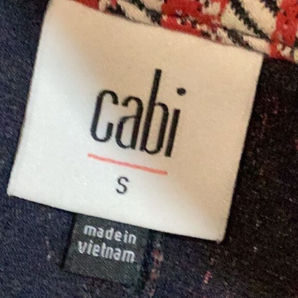 Cabi | Red Patchwork Blazer Jacket Style 6028 Small - Picture 11 of 13